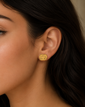 Load image into Gallery viewer, Betty Boop Inspired Stud Earrings – 18K Real Gold-Plated, Silver & Rose Gold Plated Stainless Steel- Custom Name Jewelry Gift