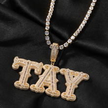 Load image into Gallery viewer, HMU Ladies AAA CZ Custom Name/Number Necklace