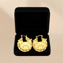 Load image into Gallery viewer, Kuromi Twisted Bamboo Earrings