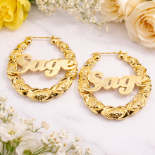 Load image into Gallery viewer, Sale XOXO Set Personalized Earrings & Double Plated Necklace with Diamond Cut Hearts