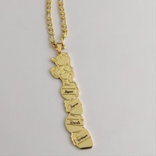 Load image into Gallery viewer, 18K Gold-Plated Winnie the Pooh Personalized Pendant Necklace – Custom Honey Pot Name Engraved Jewelry
