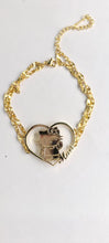 Load image into Gallery viewer, Hello Kitty Double Layered Personalized Heart Pendant Bracelet