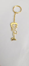 Load image into Gallery viewer, Betty Boop 18k Gold-Plated Personalized Keychain - Stylish and Unique