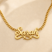 Load image into Gallery viewer, Personalized Hello Kitty Gold Necklace