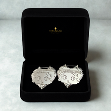 Load image into Gallery viewer, Betty Boop Heart Shaped Gold Plated Personalized Name Earrings