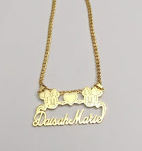 Load image into Gallery viewer, Personalized Minnie Mouse Heart Pendant Necklace