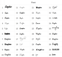 Load image into Gallery viewer, EAGLES Custom Designed Personalized Bamboo 18k Gold Plated Earrings