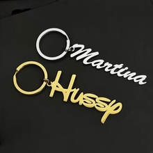 Load image into Gallery viewer, 14k Gold-Plated Personalized Keychain - Stylish and Unique