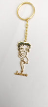 Load image into Gallery viewer, Betty Boop 18k Gold-Plated Personalized Keychain - Stylish and Unique