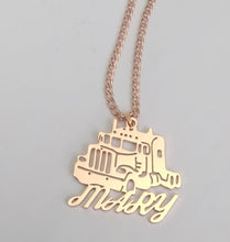 Load image into Gallery viewer, Truck Driver Personalized Necklace