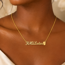 Load image into Gallery viewer, Custom Hello Kitty Name Necklace | Real Gold Plating, Silver & Rose Gold Stainless Steel