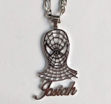 Load image into Gallery viewer, Spider Man Custom Name Necklace