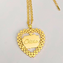 Load image into Gallery viewer, Betty Boop Personalized Pendant – 14K Gold-Plated Stainless Steel | Custom Name or Engraving