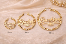 Load image into Gallery viewer, Hello Kitty Personalized Twisted Bamboo Earrings