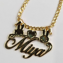 Load image into Gallery viewer, Miffy the Bunny Heart Pendant Necklace