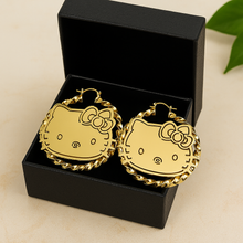 Load image into Gallery viewer, Hello Kitty Twisted Bamboo Earrings