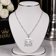 Load image into Gallery viewer, Personalized Betty Face Name Necklace | Custom Cartoon Pendant | 18K Gold-Plated Stainless Steel