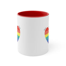 Load image into Gallery viewer, Love Is Love Accent Coffee Mug, 11oz