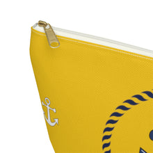Load image into Gallery viewer, Custom Made Anchor Accessory Pouch w T-bottom
