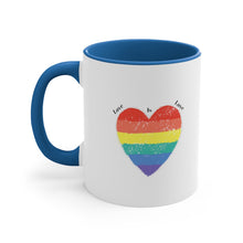 Load image into Gallery viewer, Love Is Love Accent Coffee Mug, 11oz