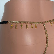 Load image into Gallery viewer, Bikini Thong Letters Personalized Panties