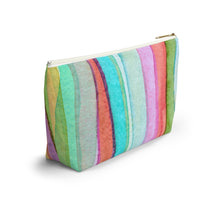 Load image into Gallery viewer, Abstract Custom Made Accessory Pouch w T-bottom