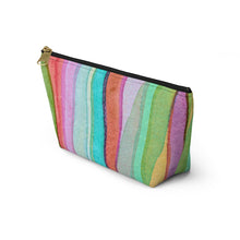 Load image into Gallery viewer, Abstract Custom Made Accessory Pouch w T-bottom