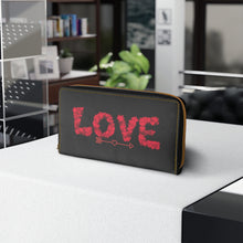 Load image into Gallery viewer, Custom Made Love Print Design Zipper Wallet