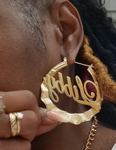 Load image into Gallery viewer, Bamboo Style Custom Earrings