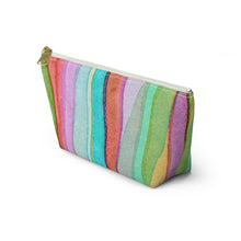 Load image into Gallery viewer, Abstract Custom Made Accessory Pouch w T-bottom