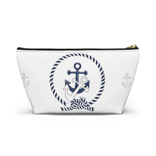 Load image into Gallery viewer, Custom Made Anchor Accessory Pouch w T-bottom