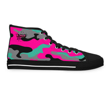 Load image into Gallery viewer, HMU Ladies Brand Camouflage Custom Design Women's High Top Sneakers