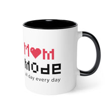 Load image into Gallery viewer, Mom Mode Black Accent Mug