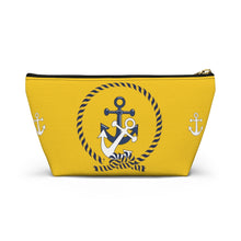 Load image into Gallery viewer, Custom Made Anchor Accessory Pouch w T-bottom