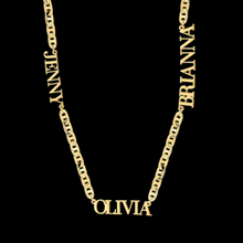 Load image into Gallery viewer, Cuban Link Personalized Necklace 1-3 Names for mom
