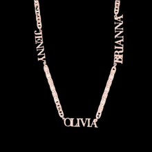 Load image into Gallery viewer, Cuban Link Personalized Necklace 1-3 Names for mom
