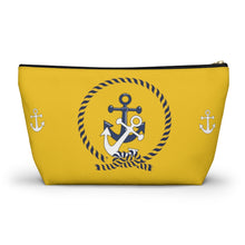 Load image into Gallery viewer, Custom Made Anchor Accessory Pouch w T-bottom