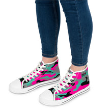 Load image into Gallery viewer, HMU Ladies Brand Camouflage Custom Design Women's High Top Sneakers