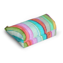 Load image into Gallery viewer, Abstract Custom Made Accessory Pouch w T-bottom
