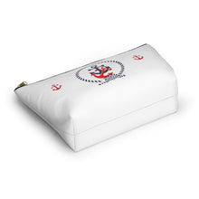 Load image into Gallery viewer, Custom Made Anchor Accessory Pouch w T-bottom