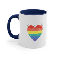 Load image into Gallery viewer, Love Is Love Accent Coffee Mug, 11oz