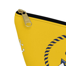 Load image into Gallery viewer, Custom Made Anchor Accessory Pouch w T-bottom