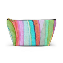 Load image into Gallery viewer, Abstract Custom Made Accessory Pouch w T-bottom