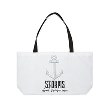 Load image into Gallery viewer, Storms Don't Scare Me Weekender Tote Bag