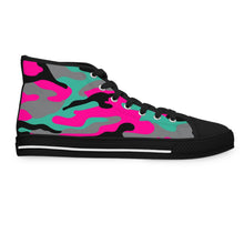 Load image into Gallery viewer, HMU Ladies Brand Camouflage Custom Design Women's High Top Sneakers