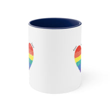 Load image into Gallery viewer, Love Is Love Accent Coffee Mug, 11oz