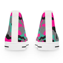 Load image into Gallery viewer, HMU Ladies Brand Camouflage Custom Design Women's High Top Sneakers