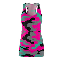 Load image into Gallery viewer, Camouflage Women's Cut & Sew Racerback Dress