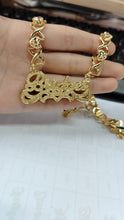 Load image into Gallery viewer, XOXO Personalized Double Plated Necklace with Diamond Cut Hearts