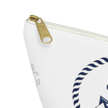 Load image into Gallery viewer, Custom Made Anchor Accessory Pouch w T-bottom